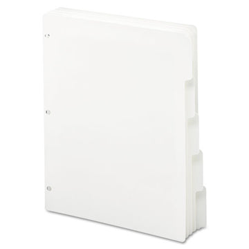 Smead® Three-ring Binder Index Divider, 5-tab, 11 X 8.5, White, 20 Sets freeshipping - TVN Wholesale